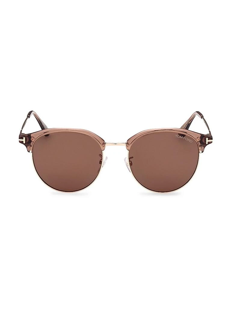 Tom Ford 55MM Clubmaster Round Sunglasses 2