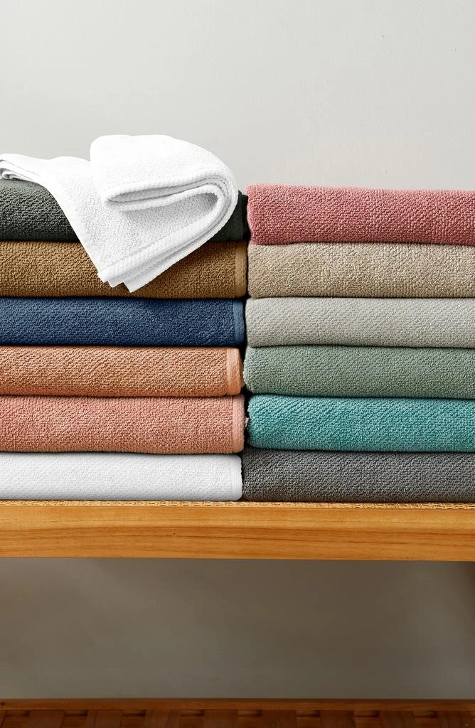 Woven & Weft Cotton 4-Pack Textured Bath Towel Set 4