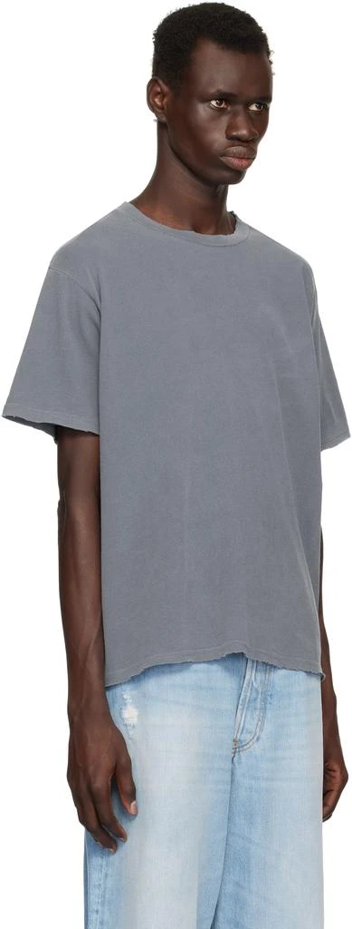 John Elliott Navy Folsom Cropped T-shirt 2