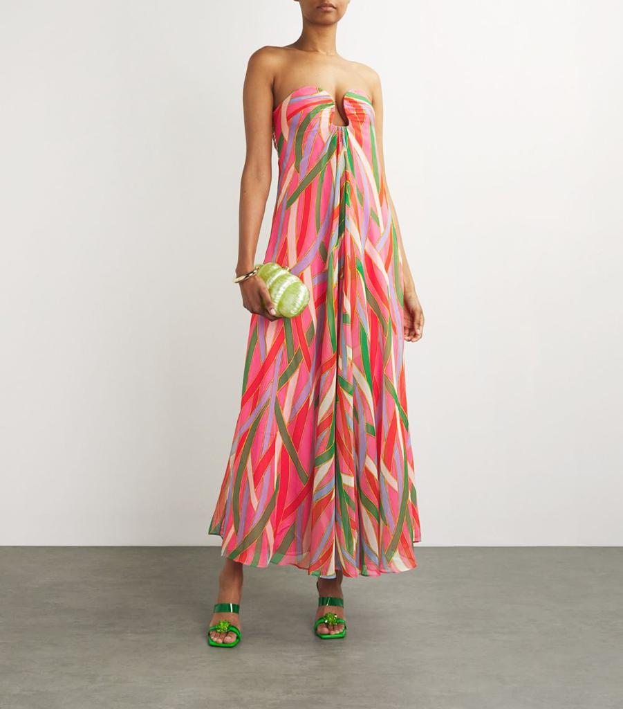 Cult Gaia Printed Misa Gown VINTAGE-STRIPE-PRINT 6-US