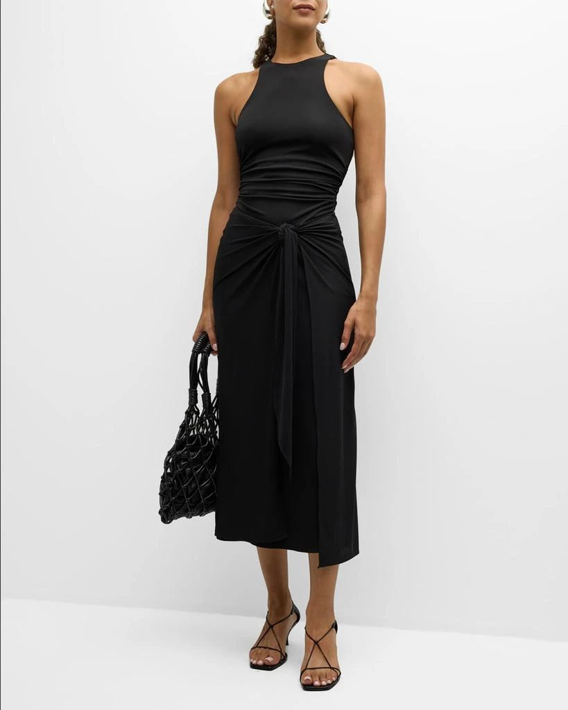 Cinq a Sept Andie Sleeveless Wrap-Skirt Midi Dress 2