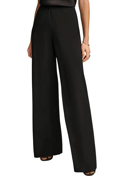 Donna Karan Karan Womens Wide Leg Pants 1