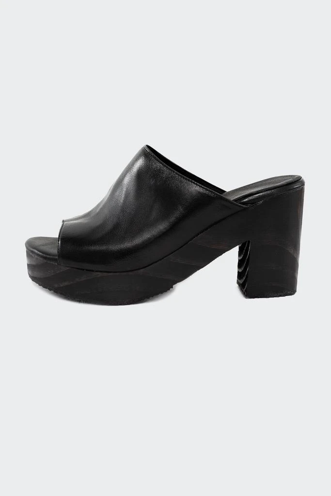 Los Angeles Apparel WOODSNDL05 - Leather Platform Mule 7