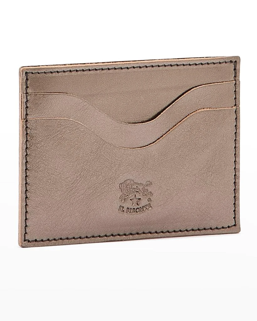 Il Bisonte Salina Metallic Leather Card Case 2