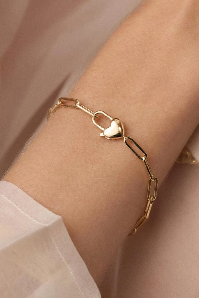 Gorjana Gorjana - Women
s Heart Padlock Bracelet 2