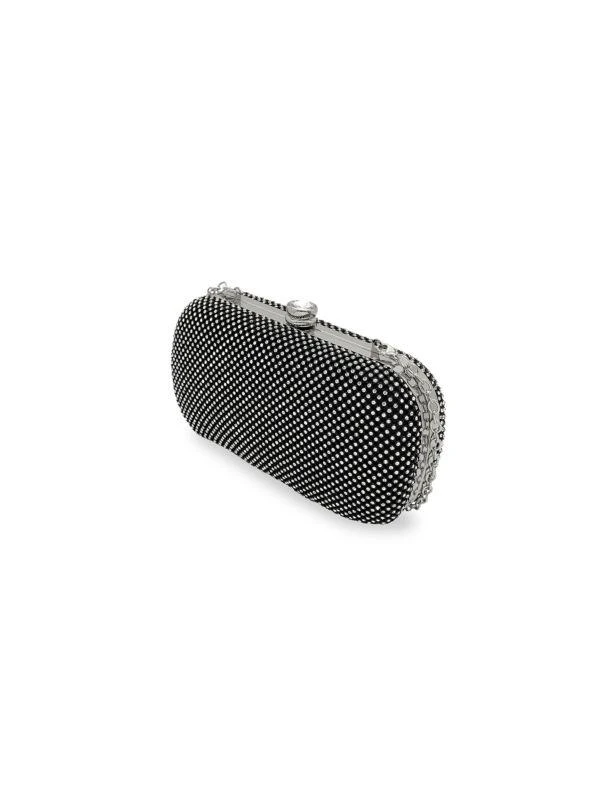 La Regale Crystal Mesh Convertible Clutch 2