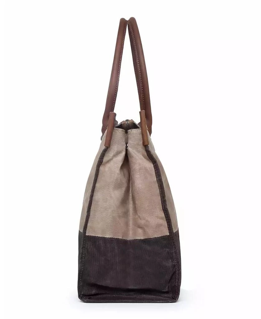 TSD BRAND Stone Creek Waxed Canvas Tote Bag 3