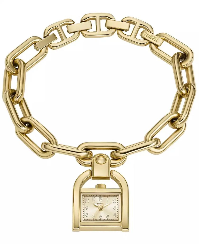 Fossil Women's Harwell Three-Hand Gold-Tone Stainless Steel Watch Charm Bracelet 21mm 1