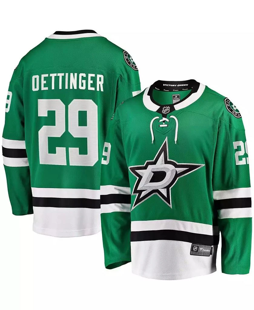 Fanatics Men's Jake Oettinger Kelly Green Dallas Stars Home Breakaway Player Jersey 1