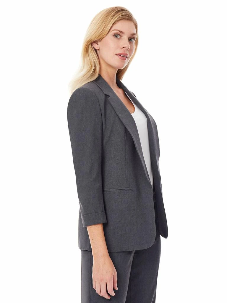 JONES NEW YORK Notch Collar Rolled Cuff Bi-Stretch Blazer 2