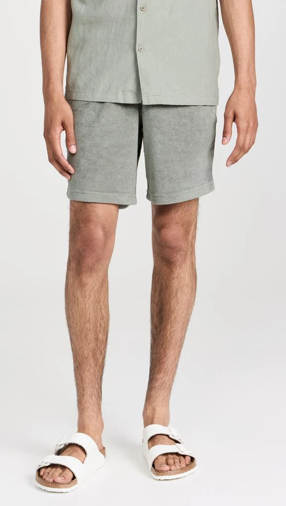 Onia Towel Terry Pull-On Shorts 7.75" 6