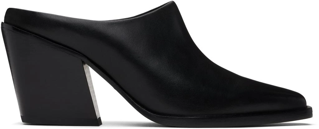 Rag & Bone Black Joni Leather Mules 1