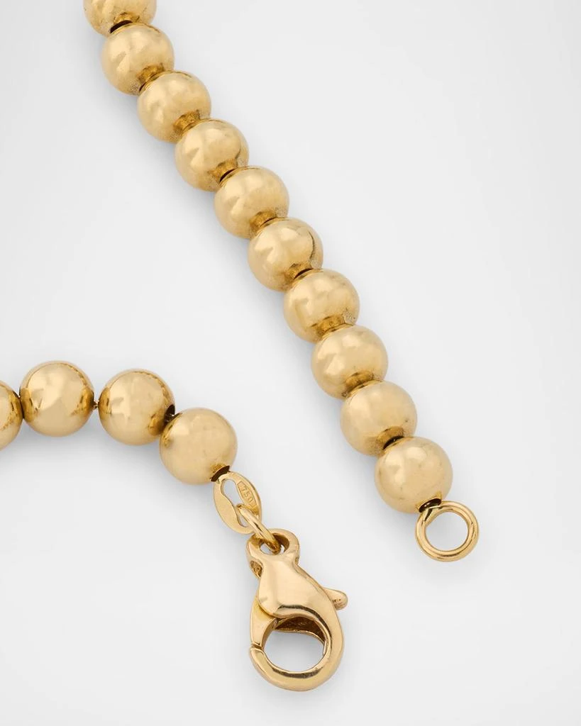 Fern Freeman Jewelry Yellow Gold Ball Chain and Triple Paper Clip Link Necklace 4
