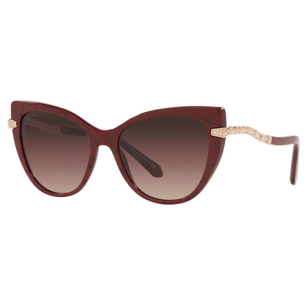 BVLGARI Bulgari Women's Red Cat-Eye Sunglasses