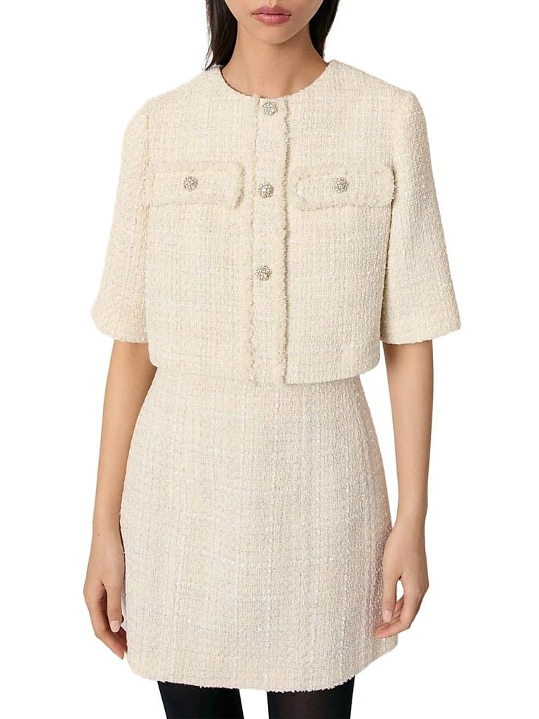 Maje Tweed 2-in-1 Mini Dress 2