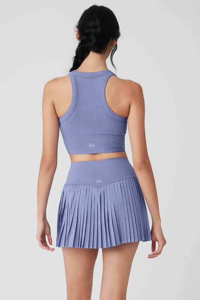 Alo Seamless Delight High Neck Bra - Lilac Blue 2