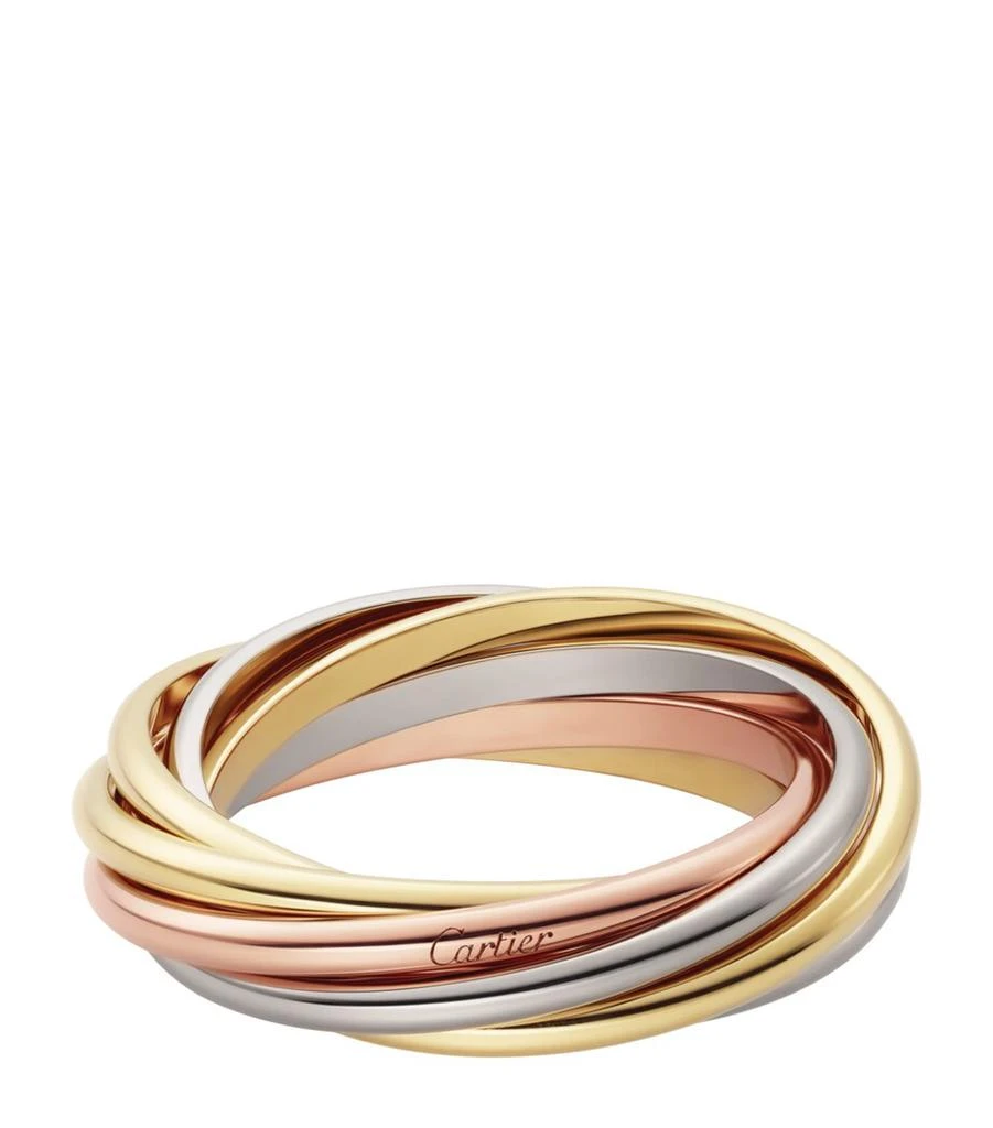 Cartier White, Yellow and Rose Gold Trinity Ring 1