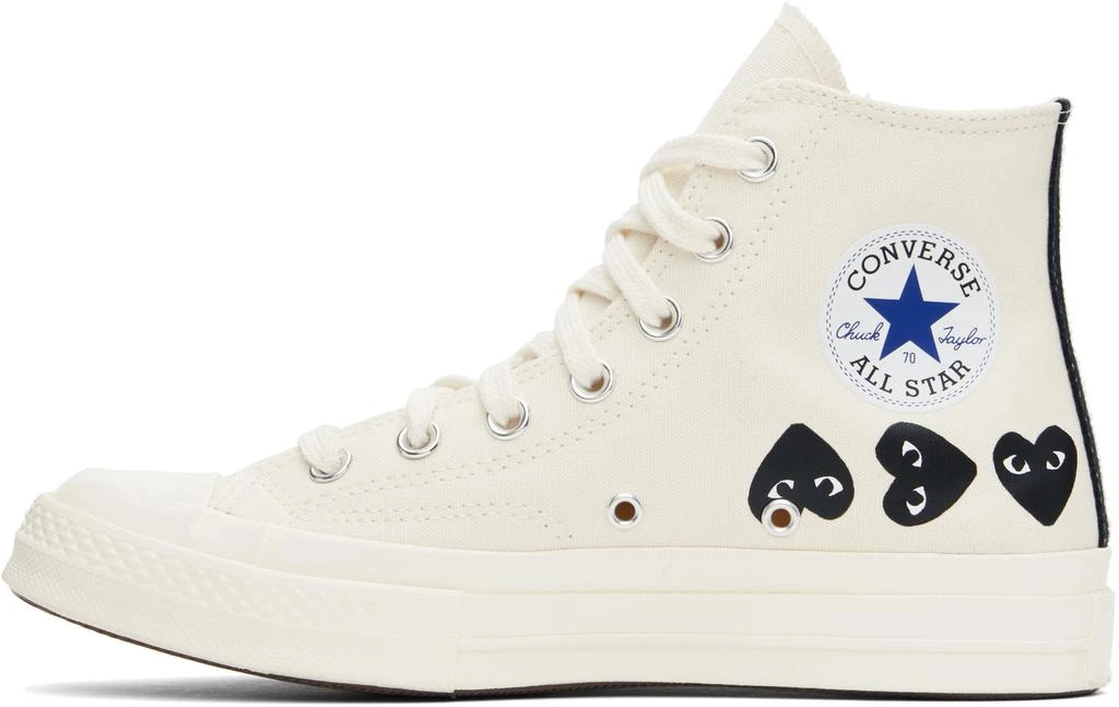 Comme des Garcons Beige Converse Edition Chuck 70 Multi Heart Sneakers 3