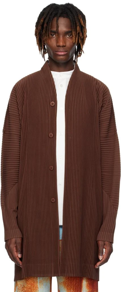 Homme Plissé Issey Miyake Brown Monthly Color February Coat 1