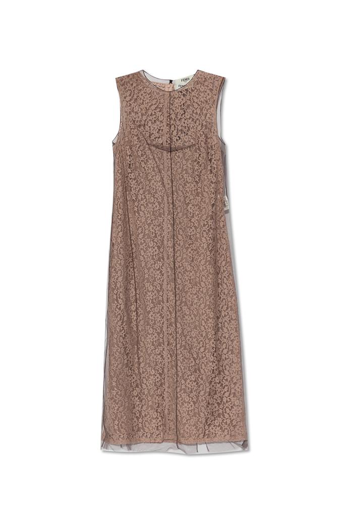 Fendi Cappuccino wool blend mini dress - Dresses & Skirts