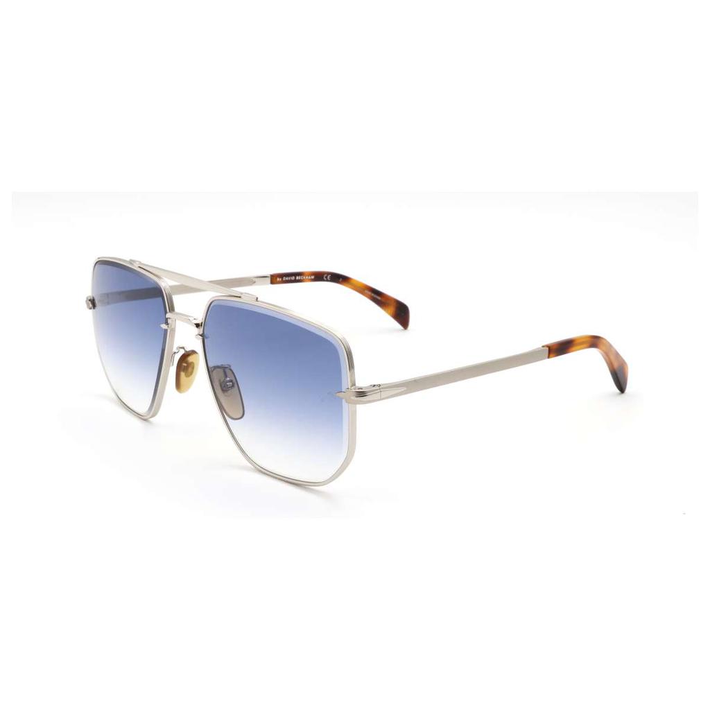 David Beckham David Beckham Men's Silver Square Sunglasses