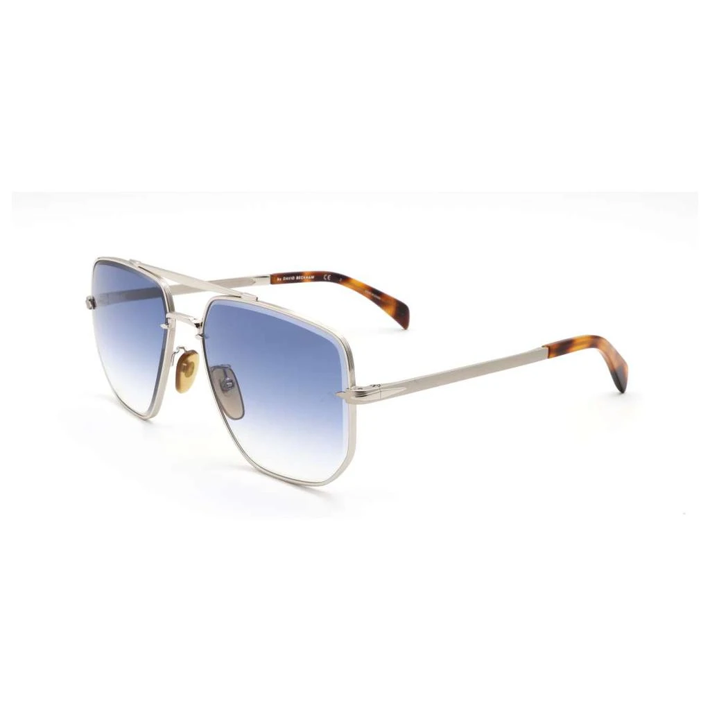 David Beckham David Beckham Men's Silver Square Sunglasses 1