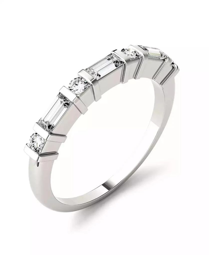 Charles & Colvard Moissanite Baguette Wedding Band 1/2 ct. t.w. Diamond Equivalent in 14k White Gold 3