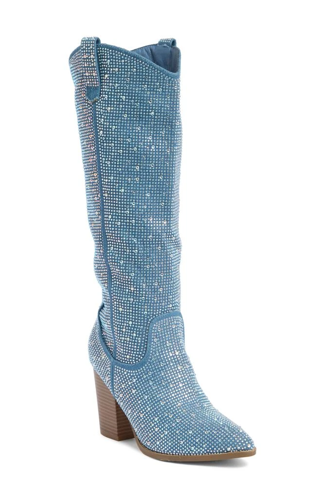 TOP GUY SHOES Imogen Embellished Western Boot 1