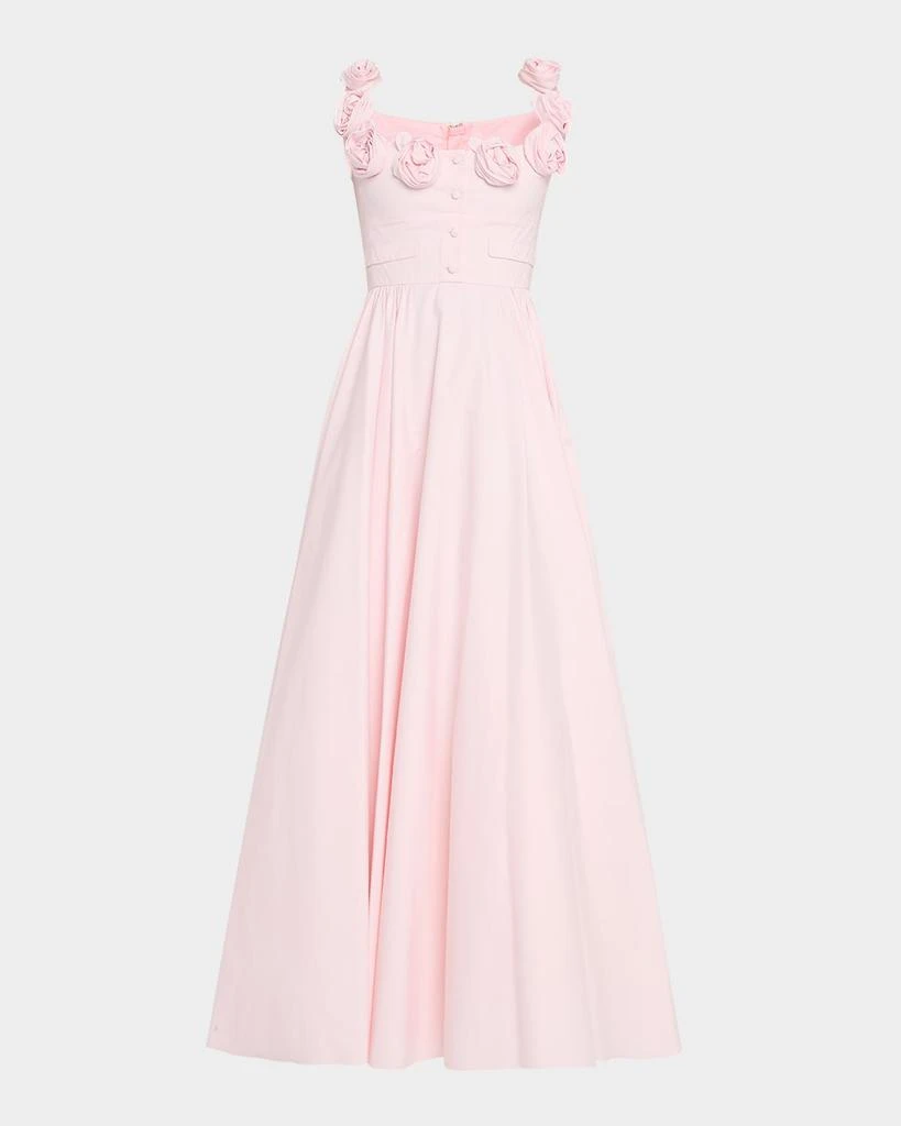 Giambattista Valli Rosette Scoop-Neck Fit-&-Flare Dress 1