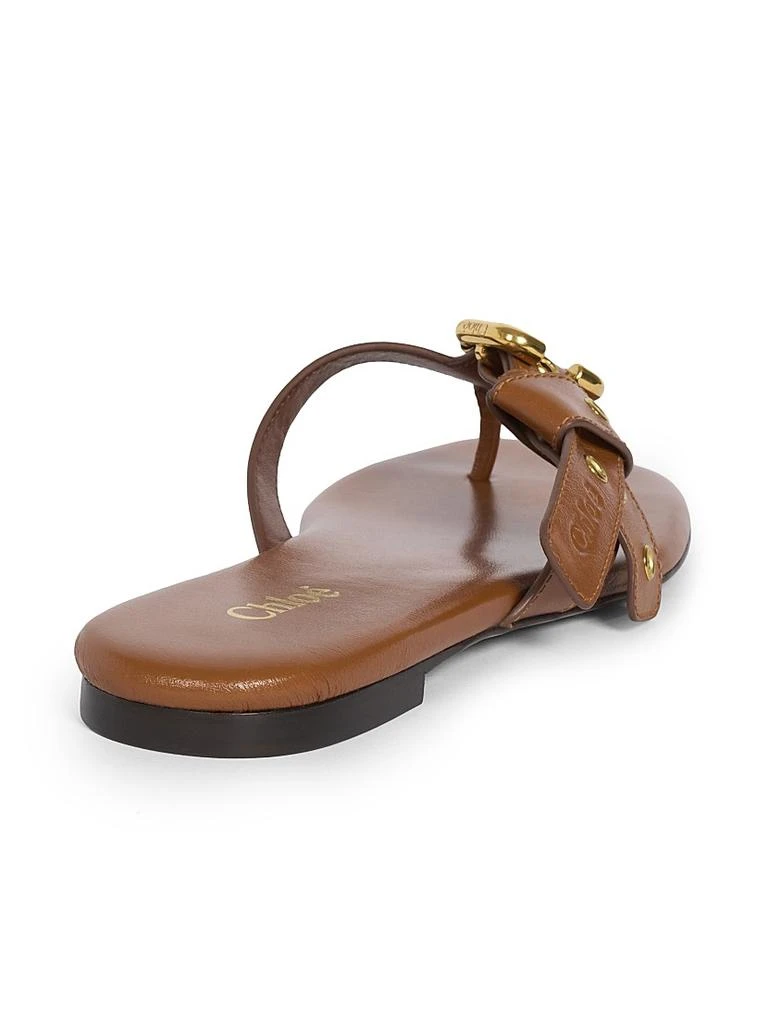 Chloé Mae Leather Thong Sandals 3