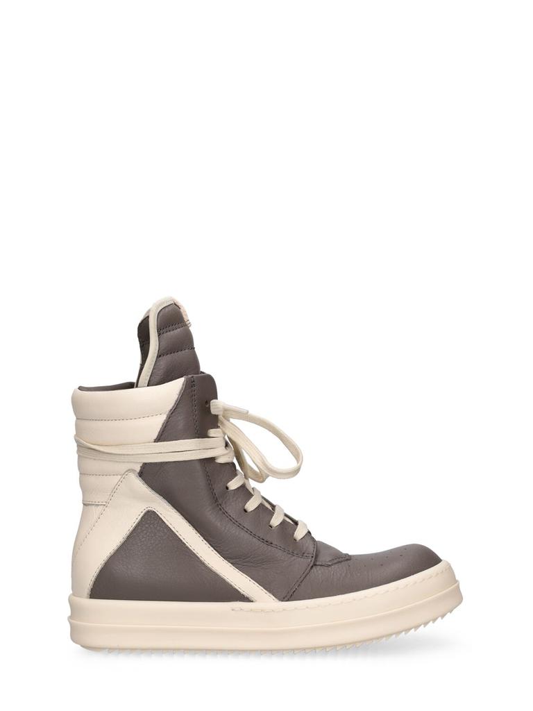 RICK OWENS Geobasket Leather High Top Sneakers