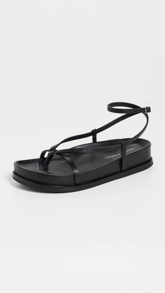 Loeffler Randall Ankle Wrap Footbed Sandals