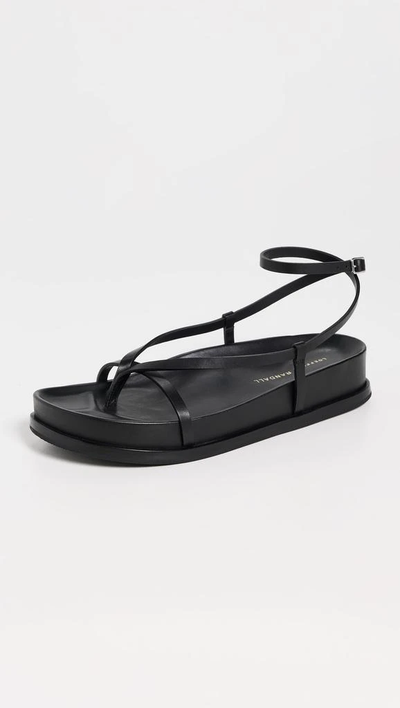 Loeffler Randall Ankle Wrap Footbed Sandals 1