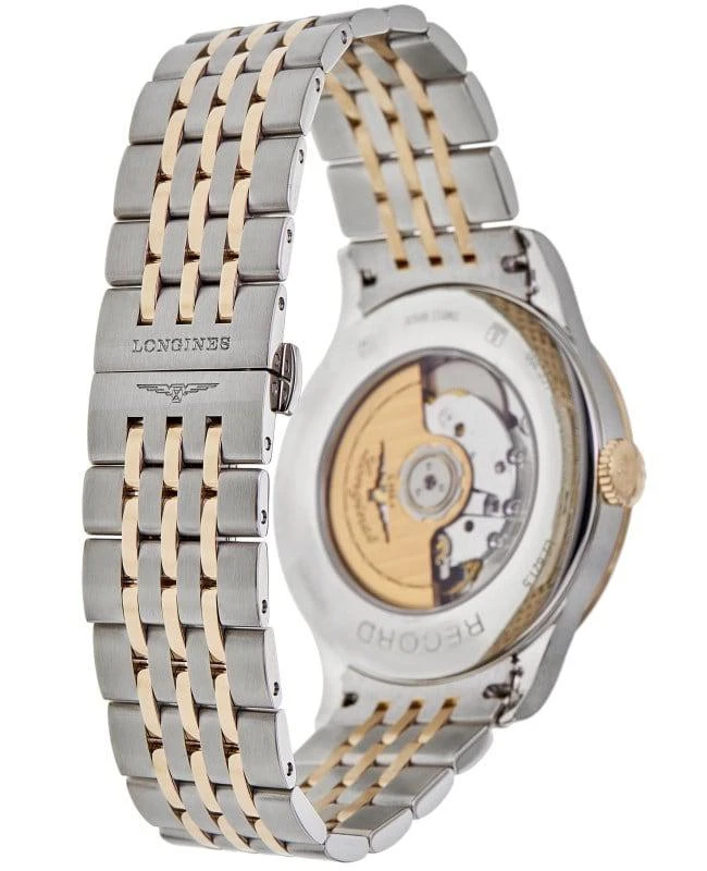 Longines Longines Record Chronometer Automatic Silver Dial 18K Rose Gold Plated Steel Men's Watch L2.821.5.76.7 4