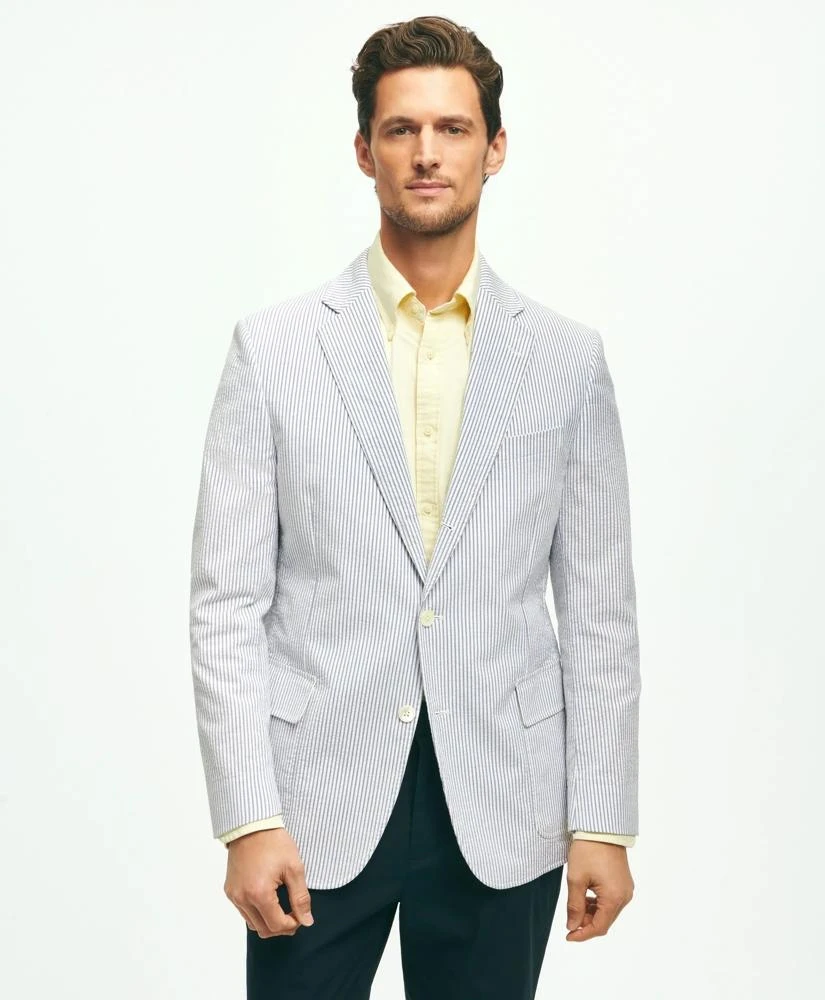 Brooks Brothers Classic Fit Archive-Inspired Seersucker Sport Coat in Cotton 1