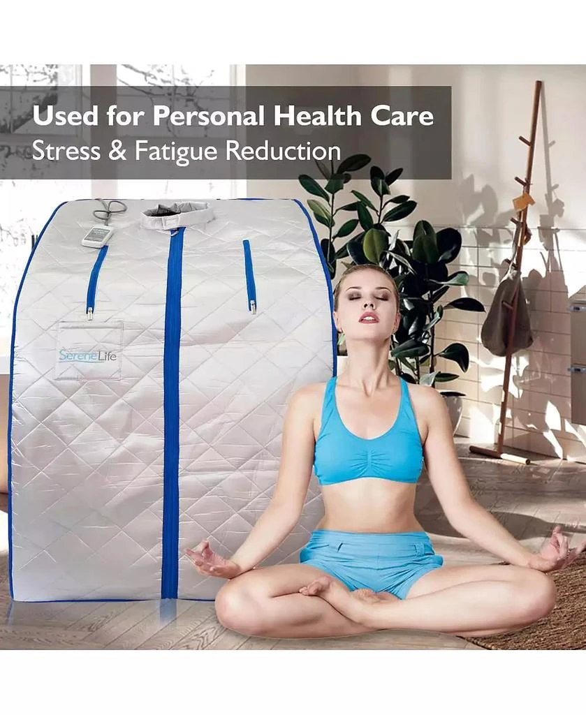 SereneLife Compact 
Portable Infrared Sauna With Foldable Chair 7