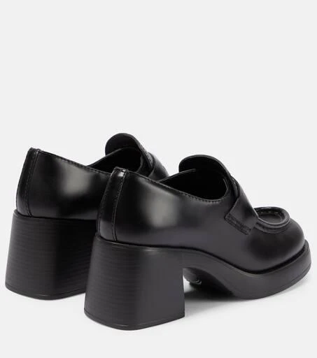 Miu Miu Leather penny loafers 3