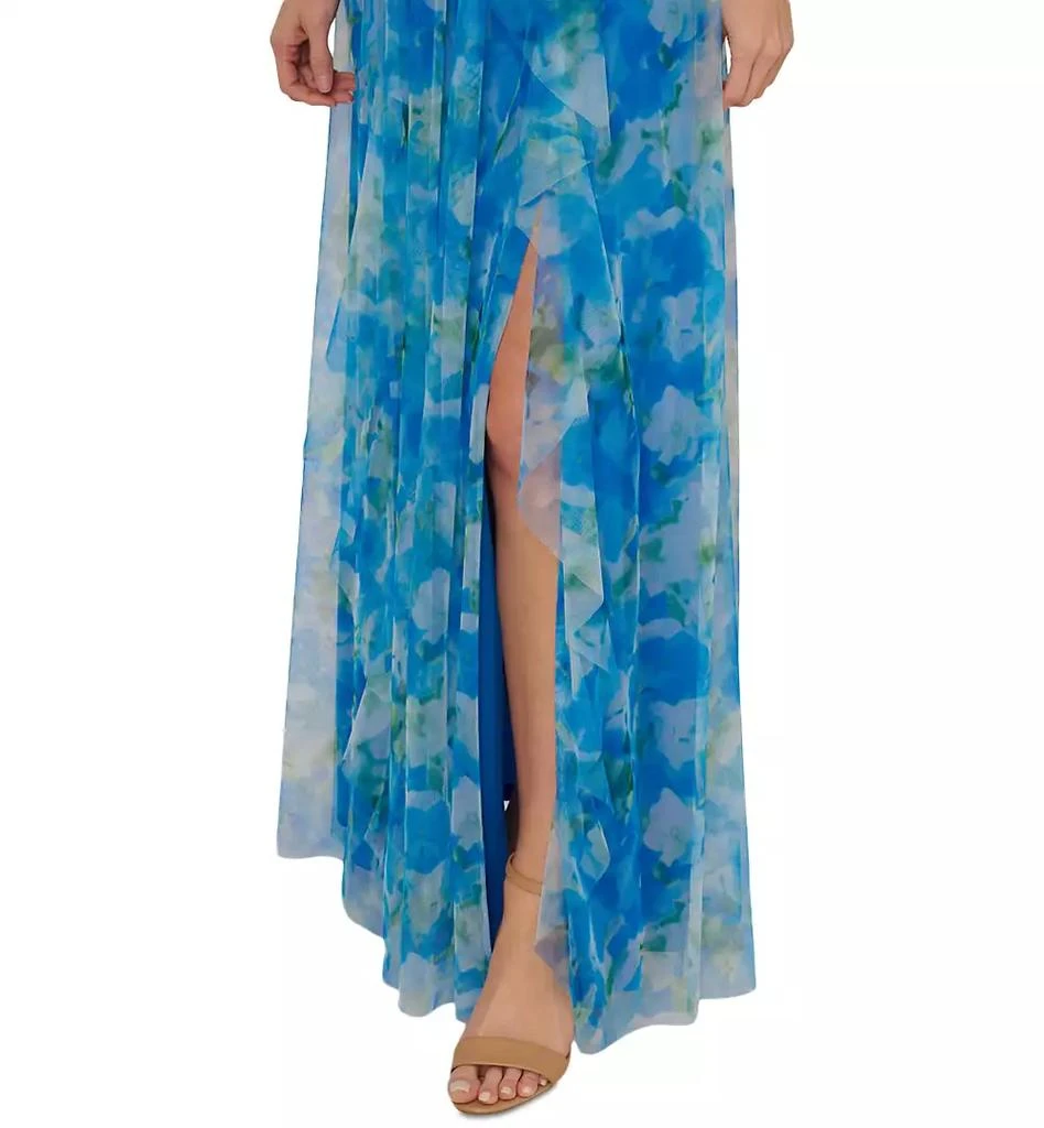 Adrianna Papell Women's Sweetpea Mixed-Media Gown 3