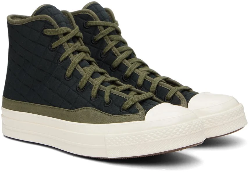 Converse Black & Green Chuck 70 Sneakers 4