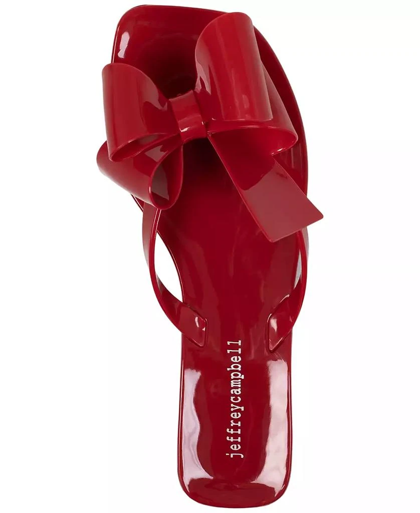 Jeffrey Campbell Sugary Jelly Bow Flip Flop Sandals 4