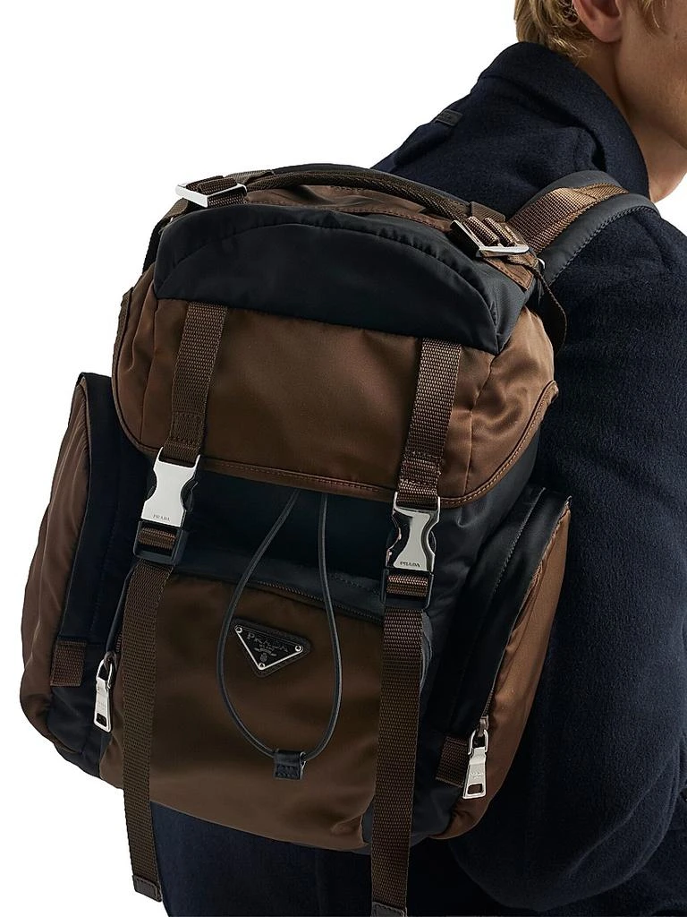 Prada Re-Nylon and Saffiano Leather Backpack 3