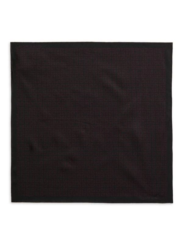 Givenchy Monogram Silk Pocket Square 2