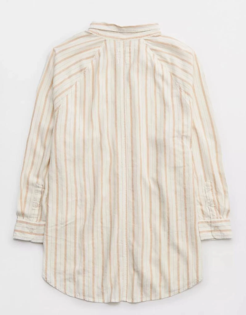 Aerie Aerie Linen Blend Cover Up Shirt 5