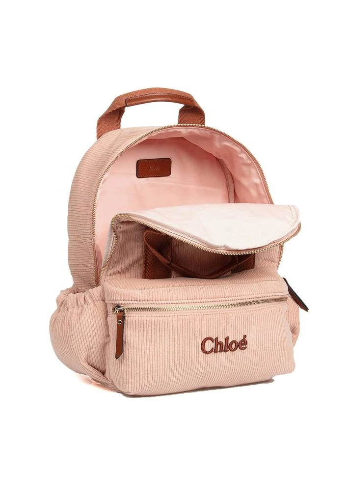 Chloé Pink Backpack For Girl With Logo 4