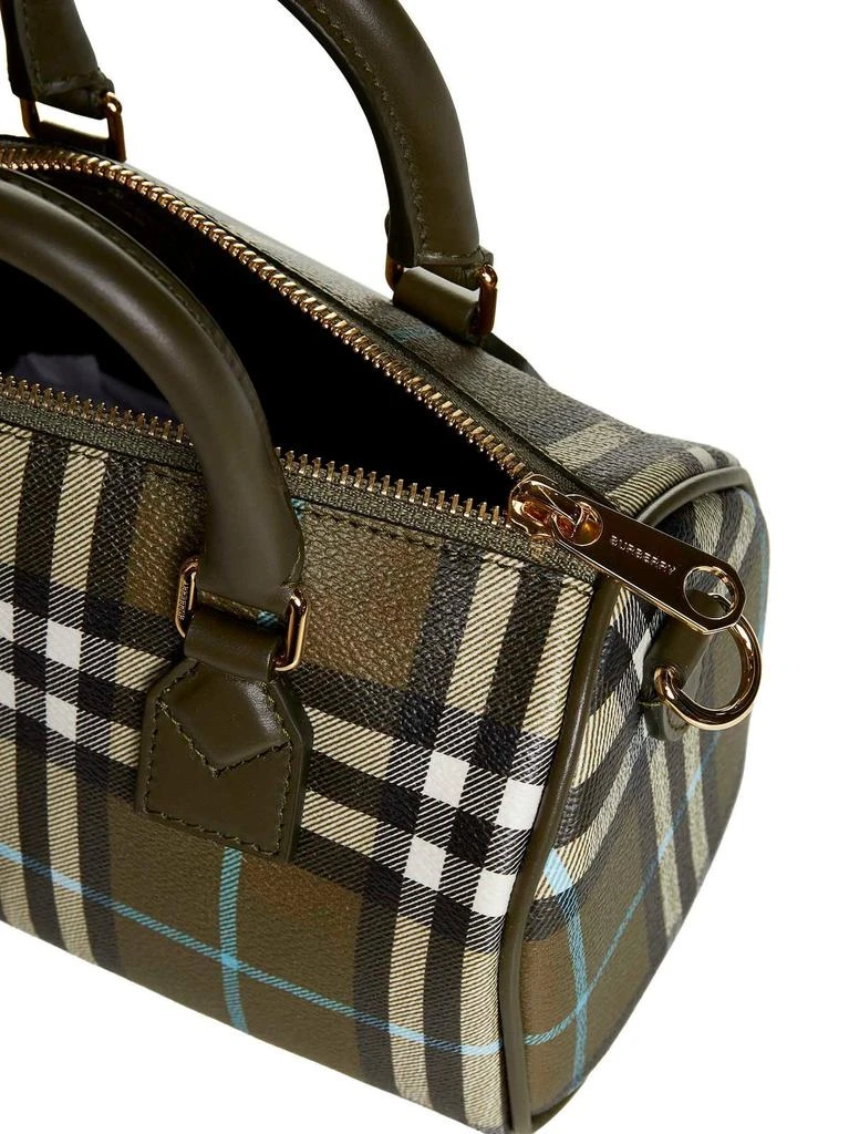 Burberry Burberry Mini Vintage Check-Printed Zipped Bowling Bag 5