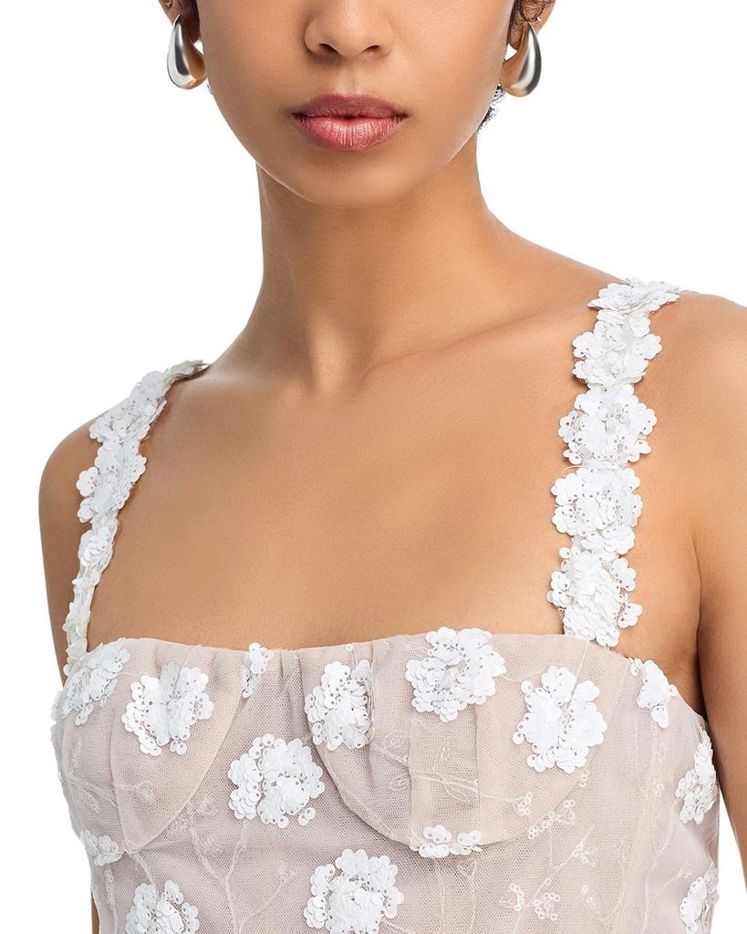 BRONX AND BANCO Mademoiselle Embroidered Floral Midi Dress  - Exclusive 3
