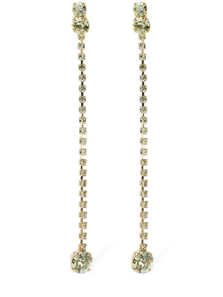 MAGDA BUTRYM Crystal Strand Drop Earrings