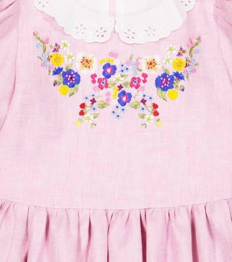 Paade Mode Embroidered linen dress 3