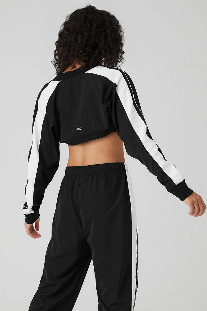 Alo Racetrack Shrug - Black/White 2