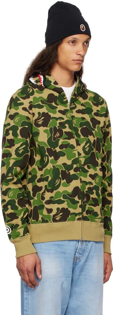 Bape Green ABC Camo Shark Full Zip Hoodie 2